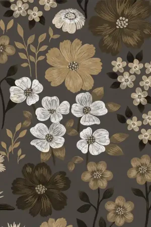 Papier peint panoramique Petites Fleurs des Champs Nora Offre Spéciale
