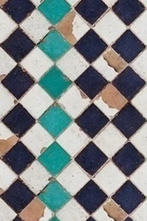 Top Vente Papier peint Turquoise Chess