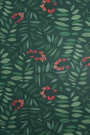 Pas Cher Papier peint panoramique Grand Leaf Berry