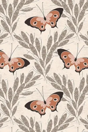 Bon Marché Papier peint Chasse aux papillons