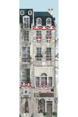 Top Vente Papier peint panoramique Rue Jacob en Fête