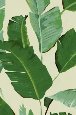 Papier peint panoramique Banana Leaves Jusqu'à Épuisement Des Stocks