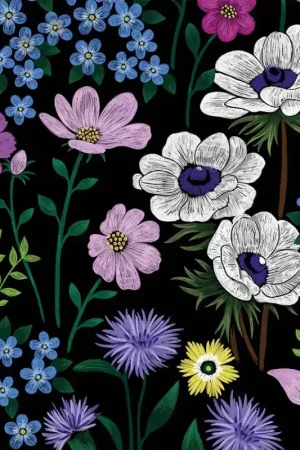 Papier peint panoramique Fleurs des Champs Alix Bon Marché