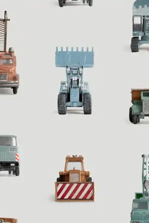 Prix Promo Papier peint Work Vehicles Light Grey