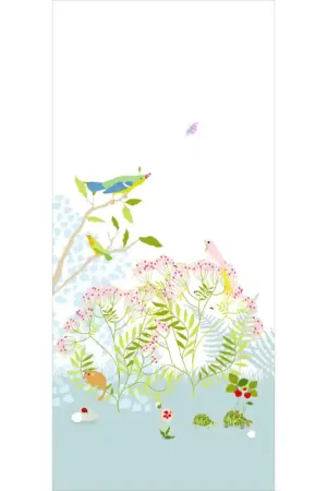 Papier peint panoramique Botanique Rose Offre Du Jour
