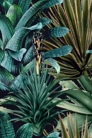 Papier peint panoramique Lush Succulents Solde