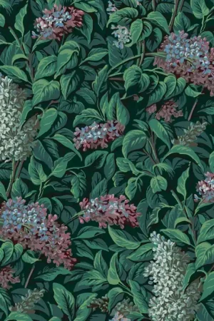 Quantité Limitée Papier peint Lilas Fleuris