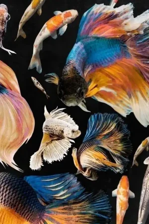 Solde Papier peint panoramique Goldfish