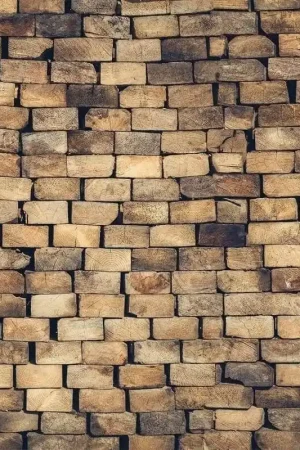 Offre Spéciale Papier peint panoramique Wood Blocks Wall