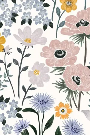 Papier peint panoramique Fleurs des Champs Suzanne Bon Marché