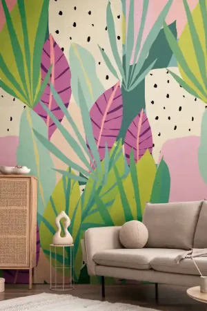 Papier peint panoramique intissé matisse acidule 159 x 280 cm Nouvel Arrivage