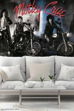 Papier peint panoramique intissé Mötley Crüe - Girls. Girls. Girls 250 x 250 cm Certifié