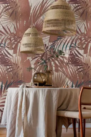 Achetez Aujourd'hui Papier peint panoramique Les Jungle Rose Beige 159 x 280 cm AS Creation