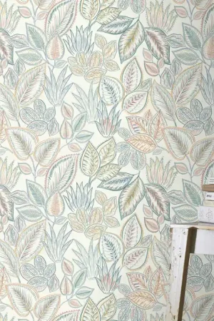 Meilleur Choix Papier peint intissé feuilles samoa 53 x 1005 cm RASCH
