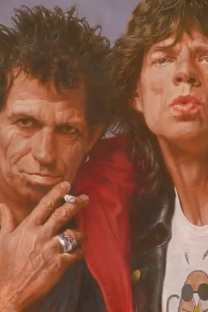 Vente Flash Papier peint panoramique intissé Mick Jagger et Keith Richards 450 x 250 cm