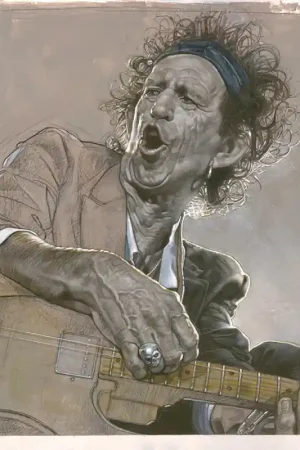 Papier peint panoramique intissé Keith Richards - The Human Riff 358 x 250 cm Nouvel Arrivage