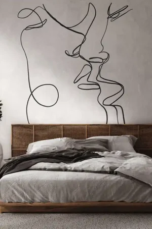 Must-Have Papier peint panoramique intissé portrait noir et blanc 371 x 280 cm AS CREATION