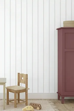 Soldes Papier peint intissé à rayure fine rouge UGEPA