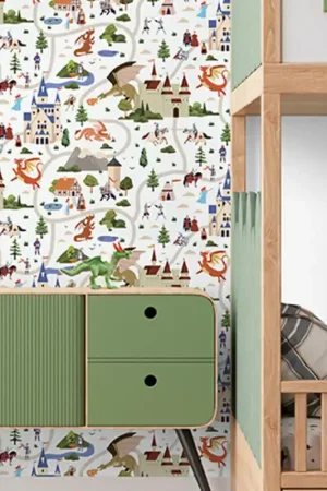 Achat Immédiat Papier peint intissé chevalier multicolore UGEPA