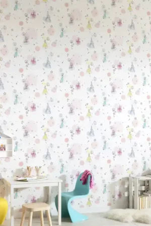 Papier peint intissé Princess Pretty Pastel 53 x 1005 cm Commander Maintenant