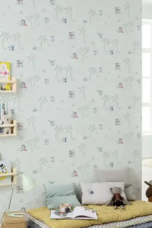 Dernière Chance Papier peint intissé Lilo and Stitch Beach Love 53 x 1005 cm