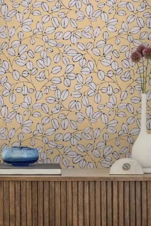 Papier Peint Intissé Volutis Fond Safran AS Création Top Vente