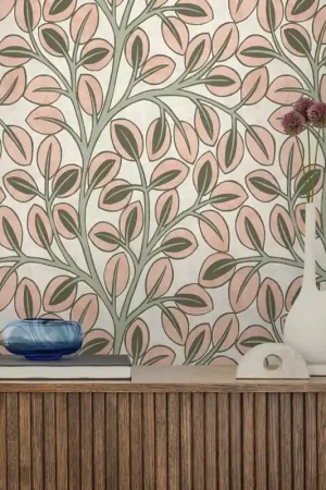 Papier Peint Intissé Athyrium Corail AS Création Prix Bas