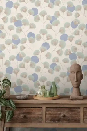 Papier Peint Intissé Aster Bleu AS Création Commander Vite
