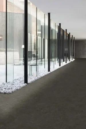 Sol pvc support feutre décor béton gris foncé largeur 4 m ep.2.80mm passage très intensif Acheter En Ligne