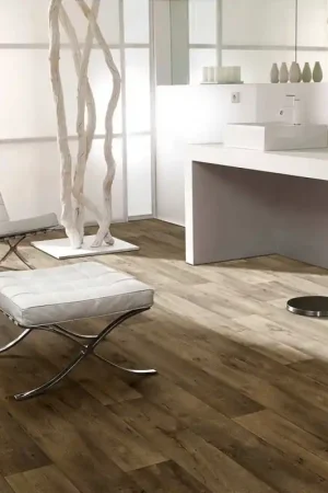 Sol PVC en rouleau support feutre chêne naturel tradition largeur 4m ep. 2.90 mm passage très intensif Offre Du Jour