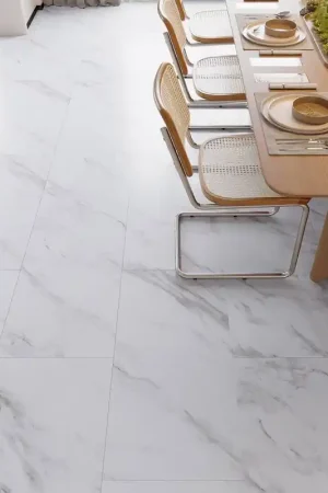 Dalle PVC rigide marbre blanc 5 mm Dernière Chance