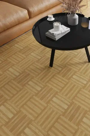 Lame PVC auto-adhésive décor bois damier 1.2mm Bon Plan