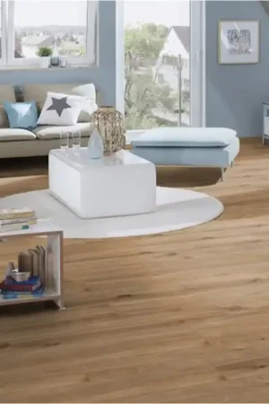 Sol stratifié 4 chanfreins décor chêne naturel 12 mm Offre Spéciale