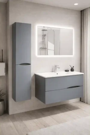Colonne de salle de bain suspendu 2DOO, largeur 40 CM ONDEE Produit De Marque