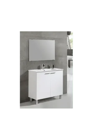 Ensemble meuble de salle de bain BASIC
80cm blanc JUMAR Usine Directe