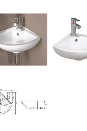 Lave-mains d‘angle PIVOINE AYOR Populaire