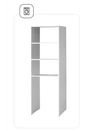 Colonne buanderie blanche, Hauteur 200 cm x Largeur 64 cm x Profondeur 60 cm RBaccess Prix Choc