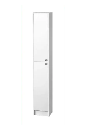 Offre Limitée Colonne de salle de bain blanche, Hauteur 200 cm x Largeur 30 cm x Profondeur 30 cm RBaccess
