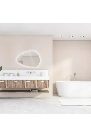 MIROIR LED STONE 55X80 CM MP GLASS Meilleur Prix