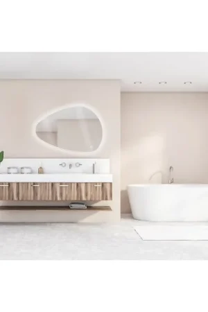 Commander Maintenant MIROIR LED STONE 80X120 CM MP GLASS