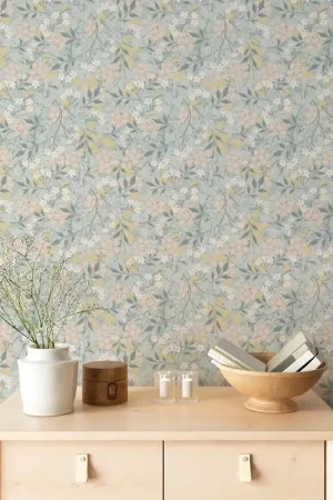 Usine Directe Papier peint végétal Fleurs des champs