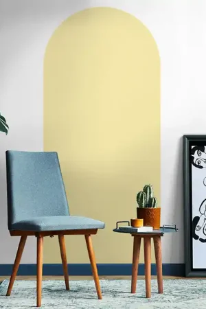Nouveauté Papier Peint Adhésif Arche - Jaune Ivoire
