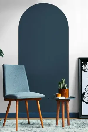 Papier Peint Adhésif Arche - Bleu Nuit Haute Qualité