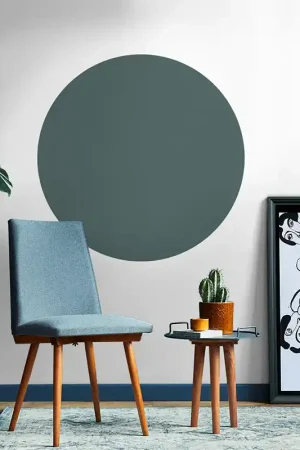 Must-Have Papier Peint Adhésif Cercle - Vert de Gris