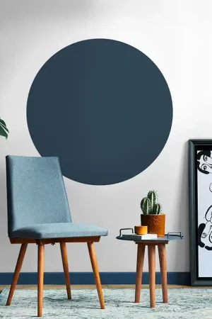 Affaire À Saisir Papier Peint Adhésif Cercle - Bleu Nuit