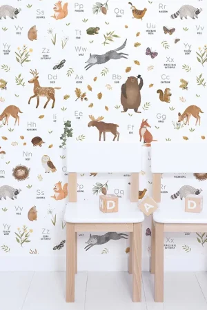Nouvelle Collection Papier peint animaux - Forest ABC