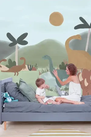 Papier peint panoramique enfant - Dinos Marque