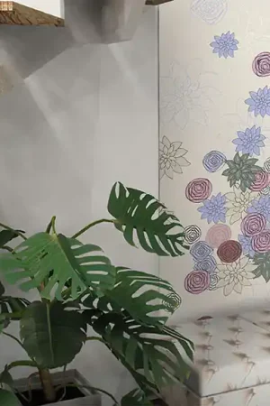 Papier Peint Fleurs à la folie Quantité Limitée