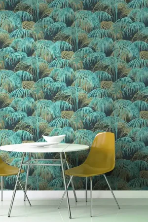 Papier peint jungle tropicale pastel Bon Marché