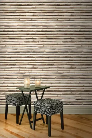 Papier peint Bambou Horizon Naturel Prix Cassé